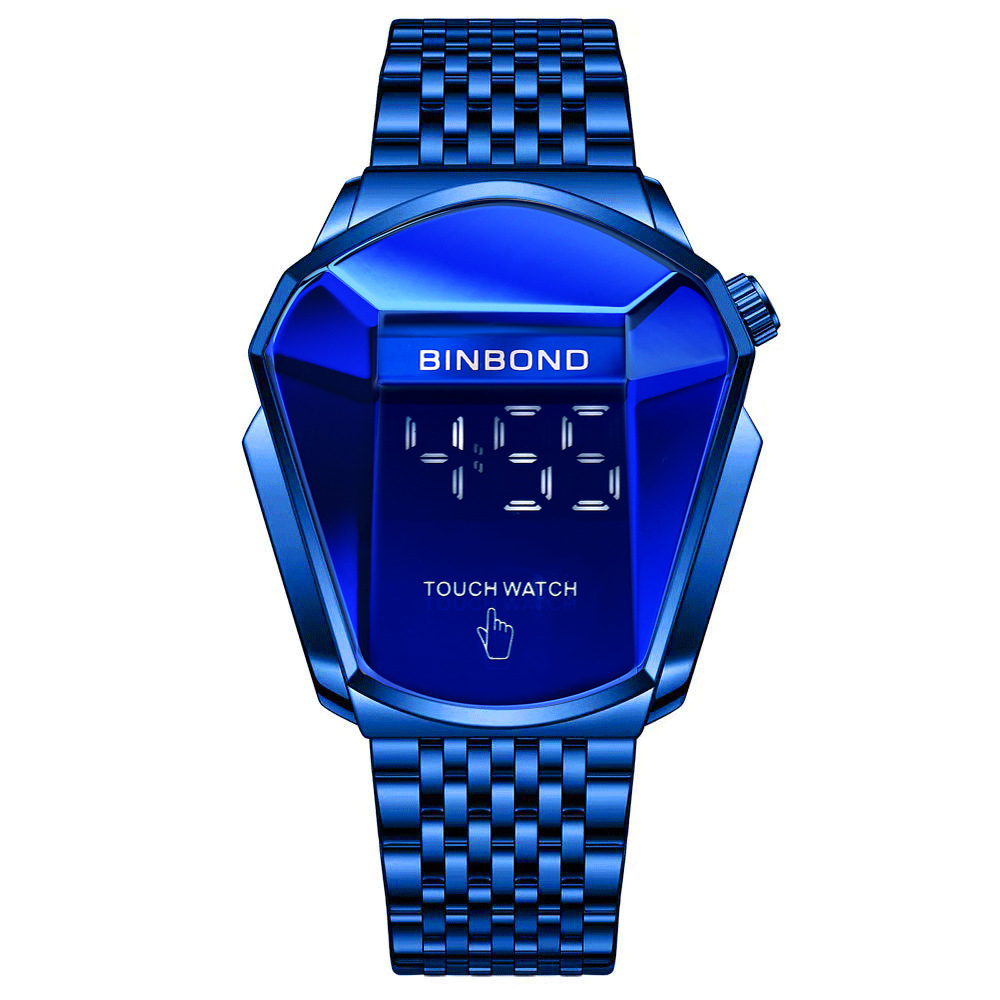 Cross-border shrimp skin men's watch trend shopee watch style locomotive concept watch men's live black technology watch - Image 19