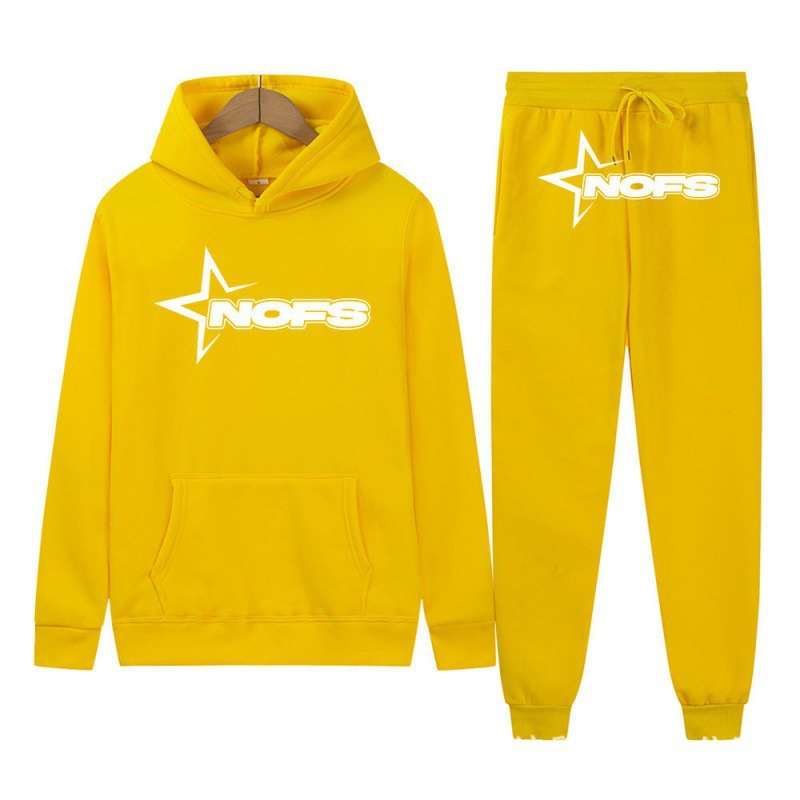 2024 Y2K new NOES hoodie set sweatshirt two-piece gothic punk rock clothing streetwear - Image 22