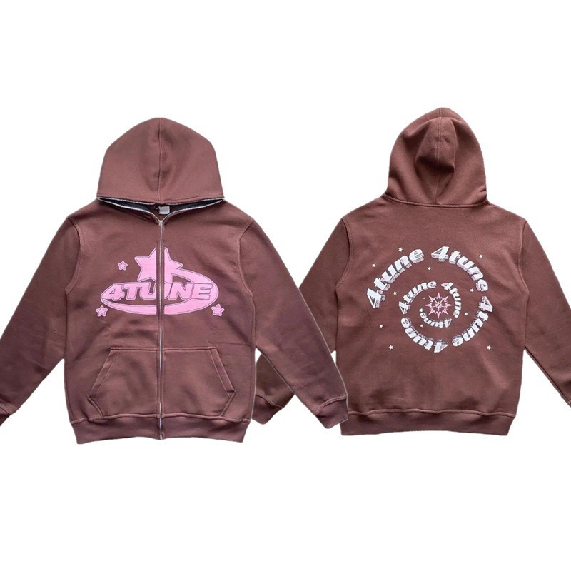 2023 cross-border new product tune trendy men's full face zipper sweatshirt American retro Y2K sweatshirt men's casual jacket - Image 20