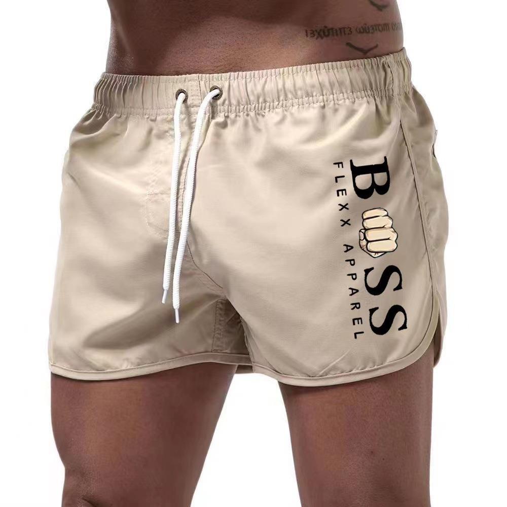 2023 New European and American Men's Fashion Sports Beach Shorts Polyester Multicolor Casual Sports Three-Point Shorts for Men