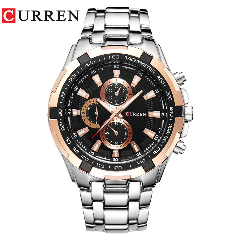 CURREN/Karen 8023 Fashion Large Dial Casual Business Watch Men's Quartz Watch Waterproof Watch - Image 6