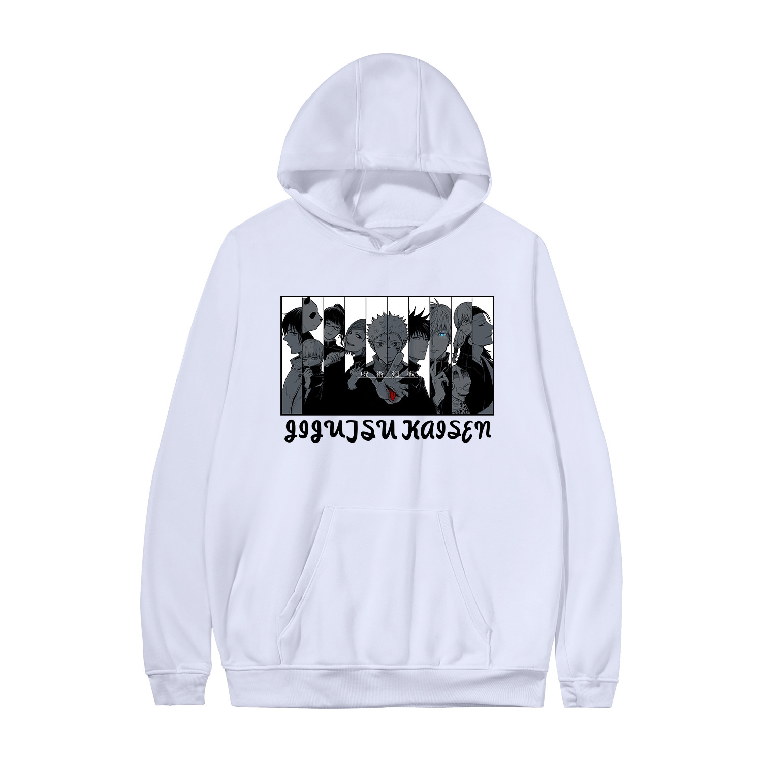 Manufacturers spot anime around long-sleeved couples casual pullover sweater women's hooded hooded sweater - Image 26
