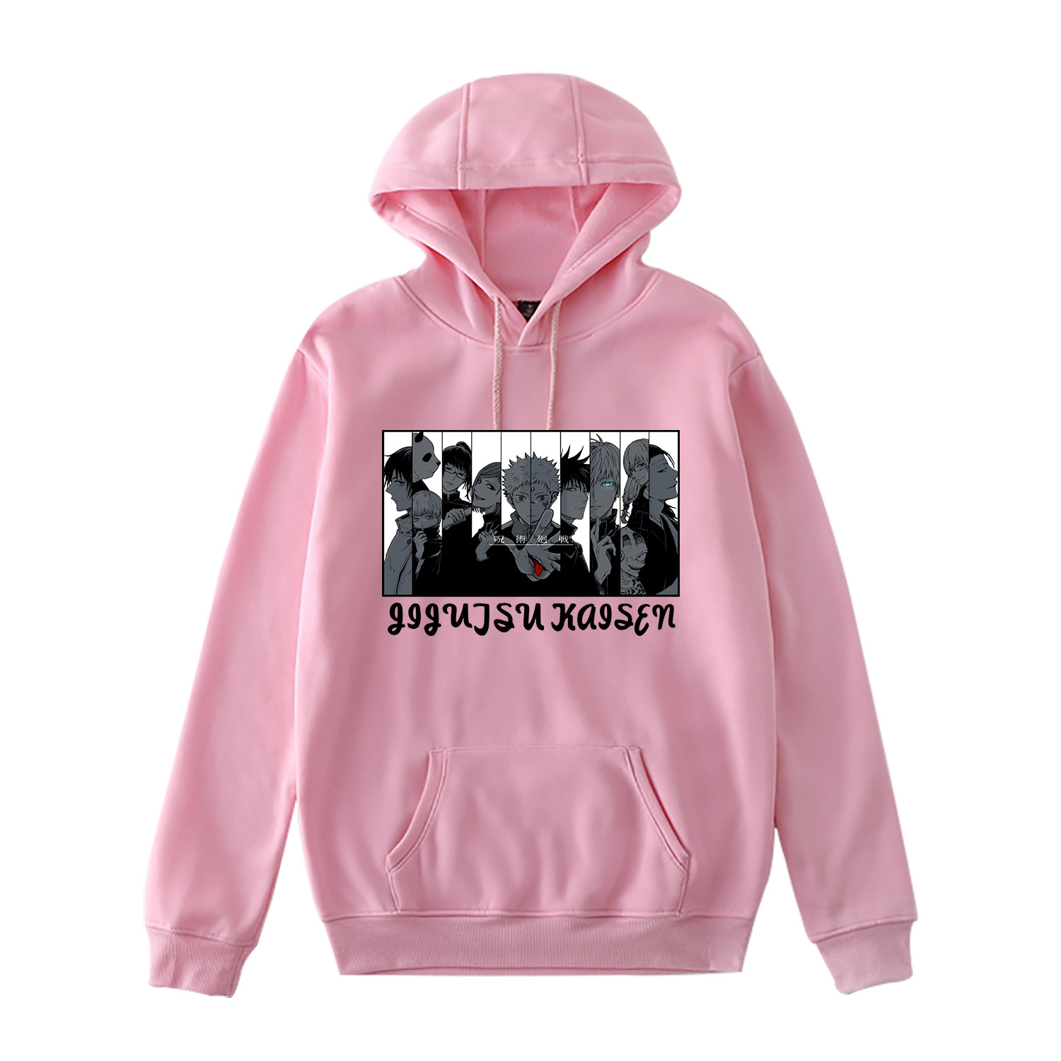 Manufacturers spot anime around long-sleeved couples casual pullover sweater women's hooded hooded sweater - Image 3