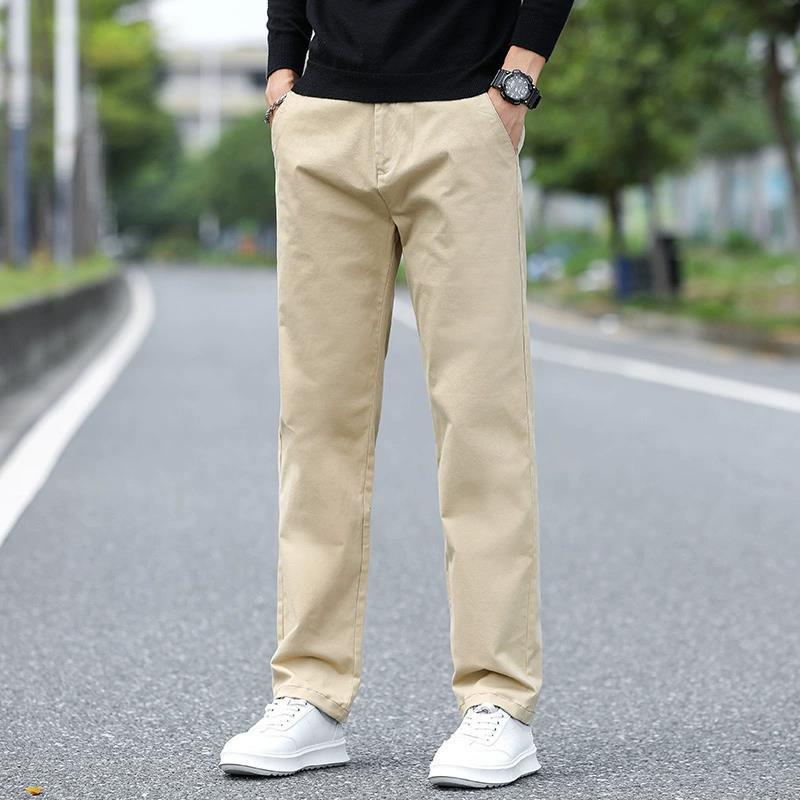 Foreign trade casual pants men's autumn and winter trendy brand loose straight trousers spring and autumn new business khaki pants men - Image 4