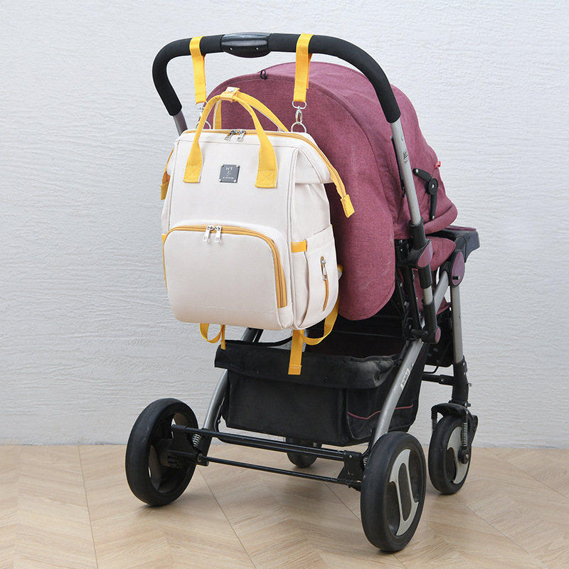 Mommy bag gift high quality multifunctional mother and baby bag 290 nylon solid color multifunctional mother bag for going out - Image 3