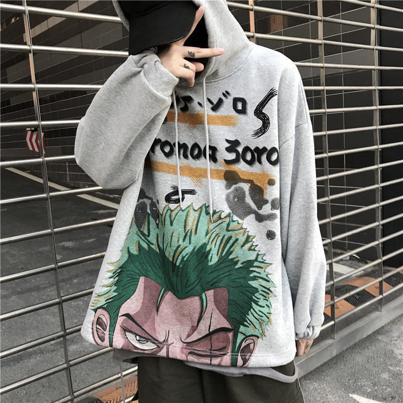 2021 Autumn and Winter Trend ins Harajuku Pink Girl Cartoon Anime Print Loose Plush Hooded Sweatshirt Women - Image 16