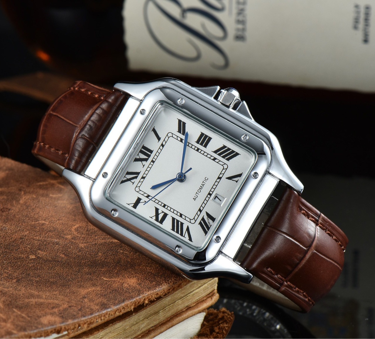Foreign trade wish AliExpress Amazon Hot sale business men's belt watch factory direct sales one piece can be shipped - Image 12