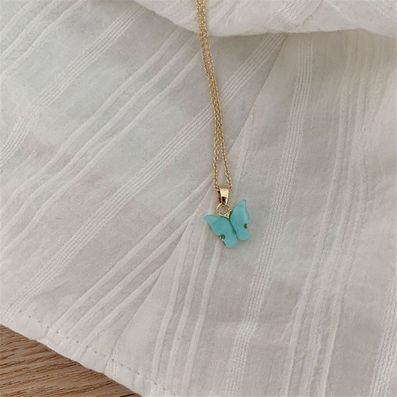 Superbly sparkling diamond butterfly necklace for women, a sophisticated and elegant clavicle chain, sweet and dazzling, fashionable and stylish choker. - Image 8