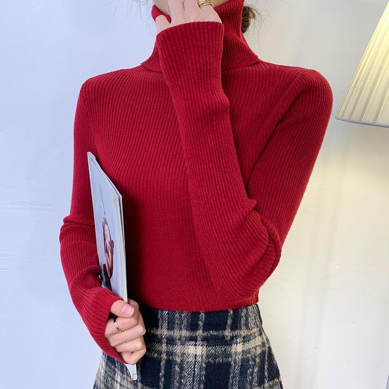 Dalang sweater factory direct sale large size turtleneck sweater women's new autumn and winter pullover long-sleeved bottoming shirt women's knitted sweater - Image 12