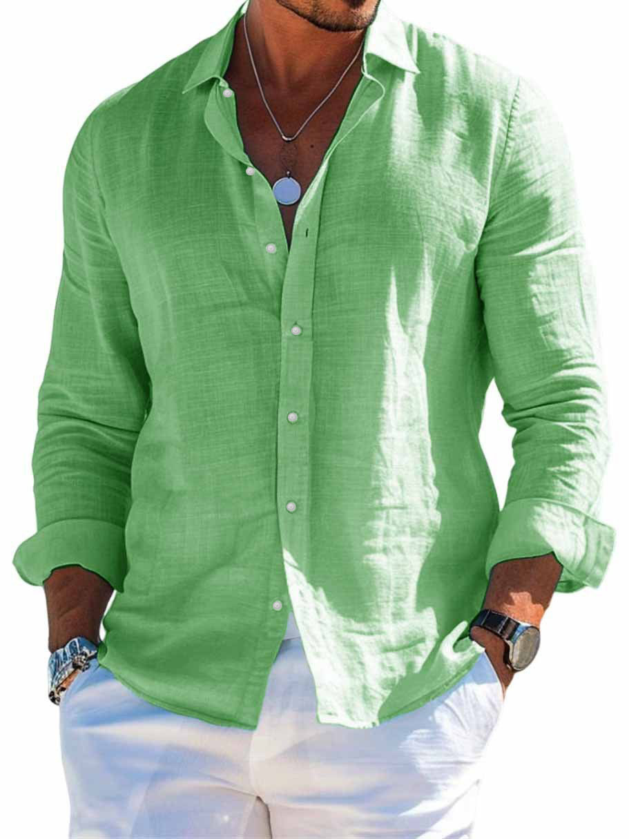 Hawaiian 3D Print Shirt, Amazon Independent Store Bestseller, Lapel Beach Long-Sleeve Shirt - Image 11