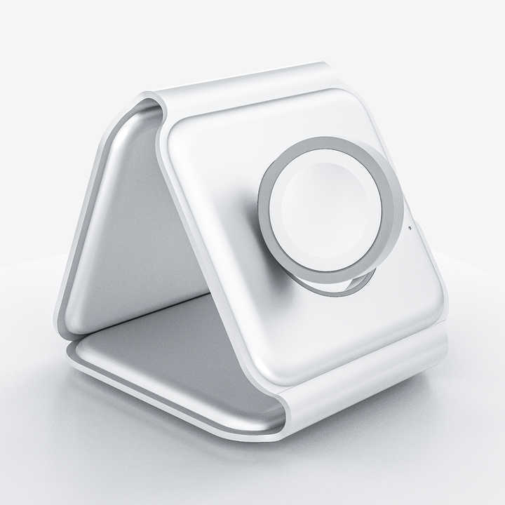 15W fast charging, thin, multi-functional, desktop wireless charger for Apple watch, mobile phone, three-in-one wireless charging