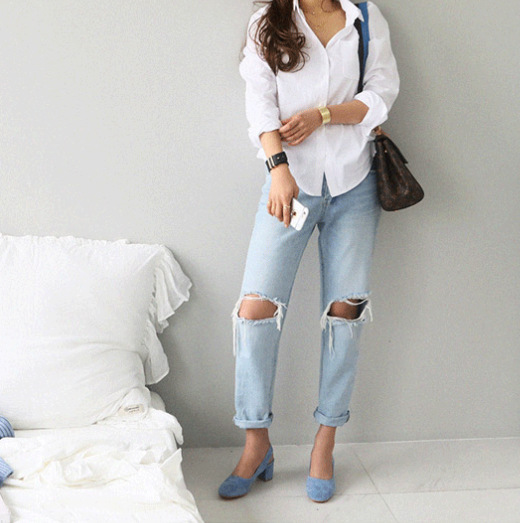 2023 Spring New Solid Color Pure Cotton Bottom Long-sleeved Shirt OL Professional Slim Slim Lapel Shirt Women - Image 5