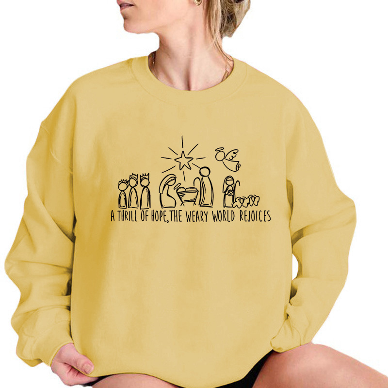 Christian Christmas Sweatshirt Nativity Scene Sweater - Image 11