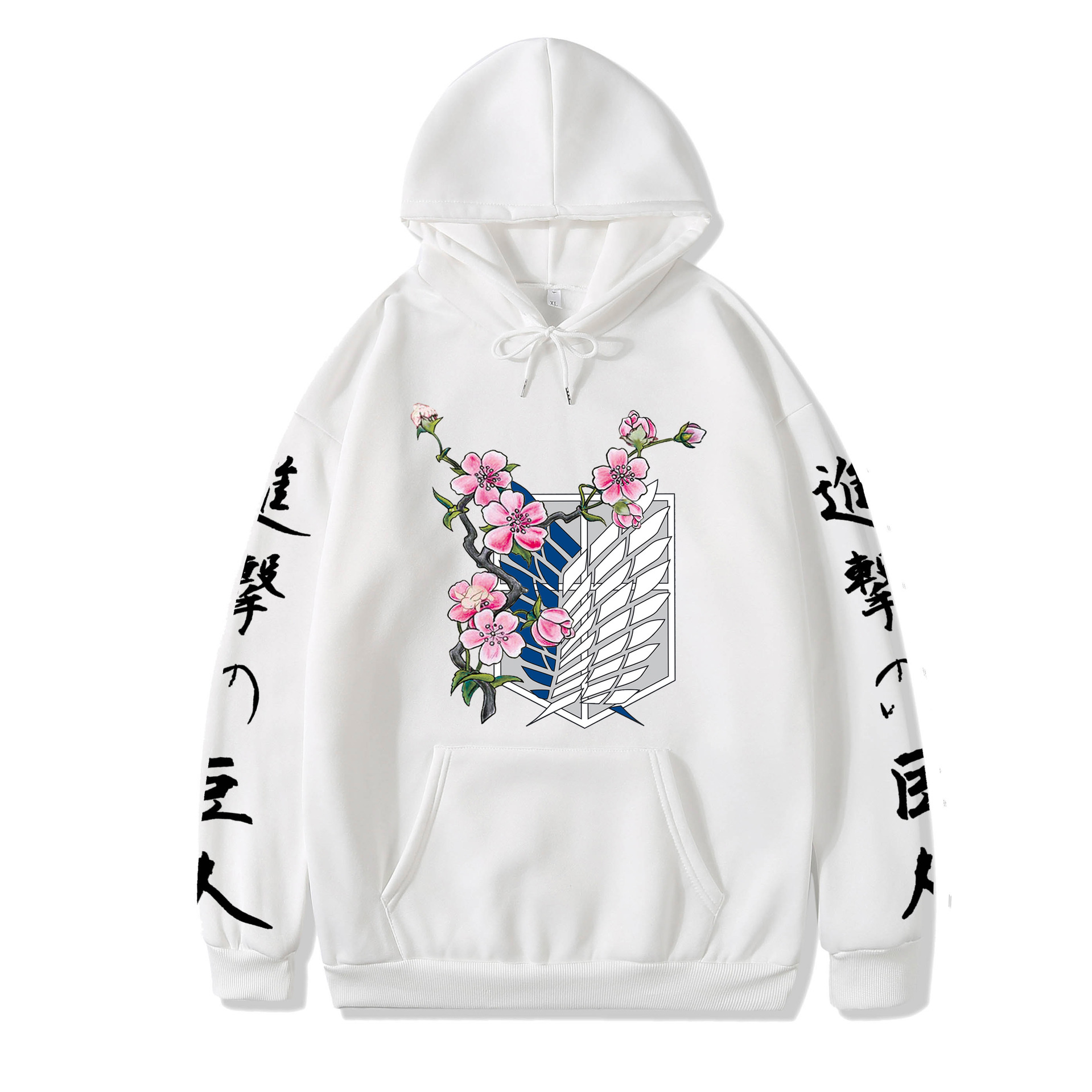 2021 couples wear autumn and winter new popular anime attack giant series illustration loose casual hooded sweater women - Image 11