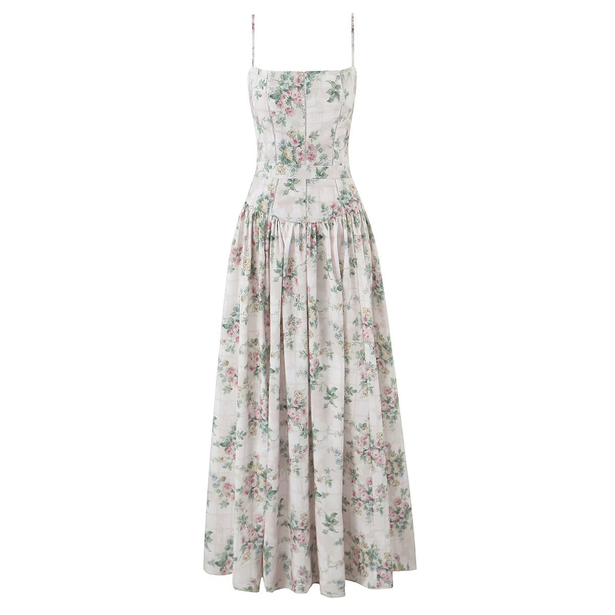 Amazon wholesale French romantic summer new floral waist-cinching lace dress - Image 11