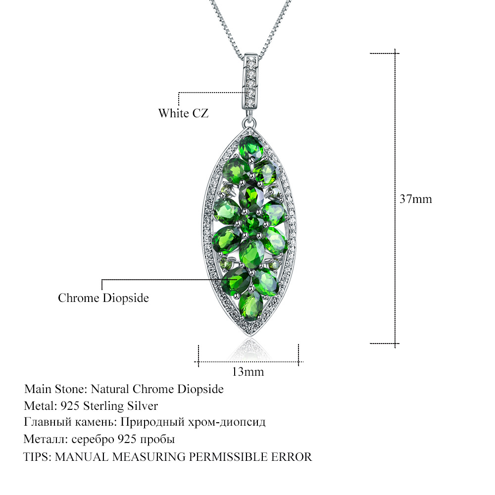 Luxury and sophisticated natural amethyst pendant, European and American style fashion design, S925 sterling silver gemstone necklace pendant - Image 8