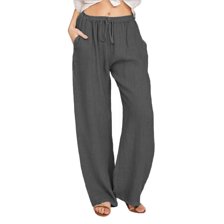 TIMU Men's Casual Linen Pants, Cotton Linen, Loose Fit, Breathable Long Pants, Available for Spot Import, Cross-Border, Independent Websites, Wish, AliExpress. - Image 14