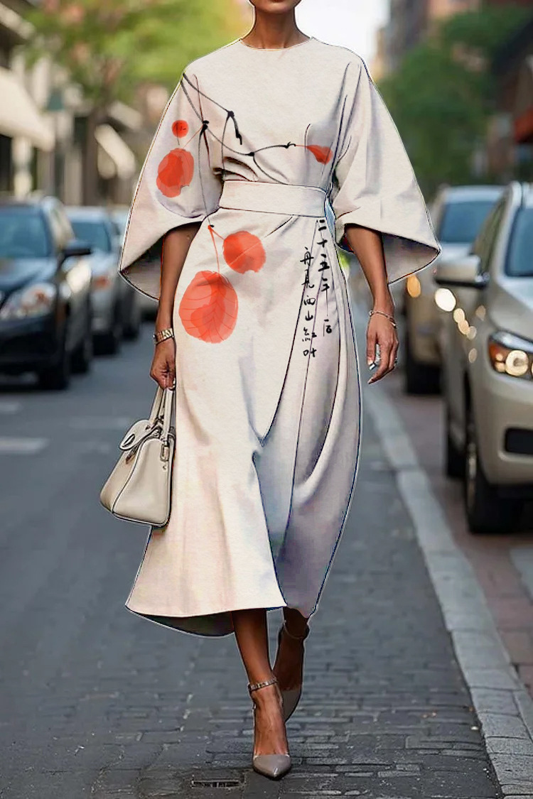 2025 Amazon Cross-Border Independent Station Floral Ocean Timeless Elegant Dress E439 Women's Dress - Image 14