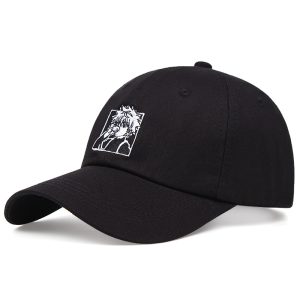 New anime embroidery odd teeth baseball cap pure cotton full-time hunter casual peaked cap ins high quality hat