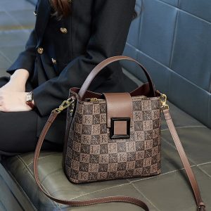 Printed Bucket Shoulder Bag