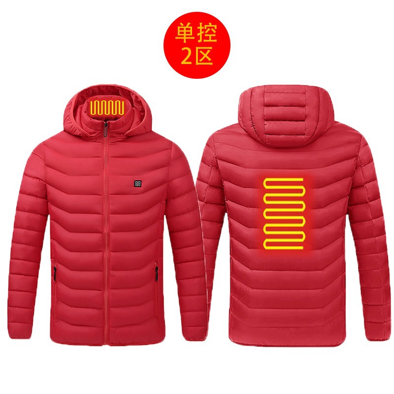 New hot-selling cross-border winter heating cotton clothes, smart constant temperature cold-proof electric heating clothes, USB heating cotton clothes - Image 6