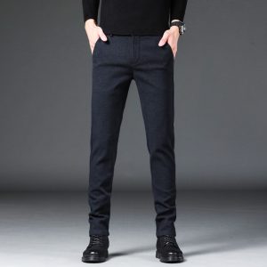 Sanded casual pants men 9038 men's trendy and fashionable versatile sports pants loose straight slim casual pants