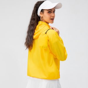 Women's outdoor sports skin windbreaker waterproof windproof lightweight breathable quick-drying cycling long-sleeved jacket D15007