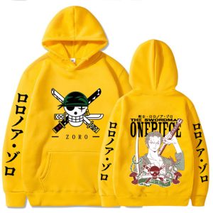 One Piece Anime Hoodie Print Pullover Tops Loose Casual Fash