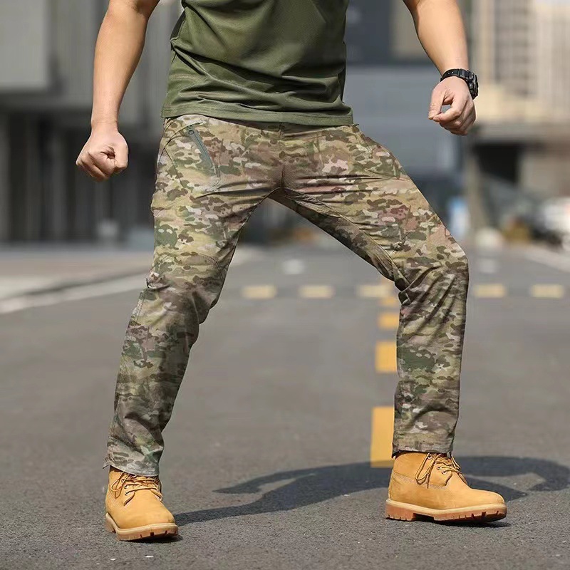 Sales of X9 plaid pants waterproof polyester cotton commuter instructor tactical pants a variety of colors camouflage casual outdoor plaid pants - Image 9
