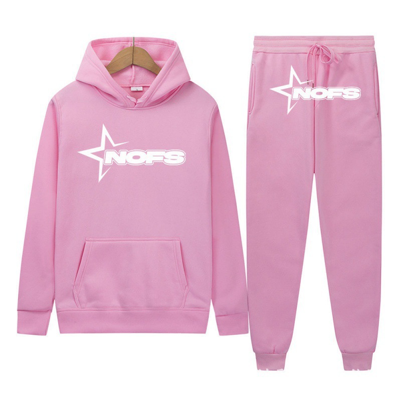 2024 Y2K new NOES hoodie set sweatshirt two-piece gothic punk rock clothing streetwear - Image 2
