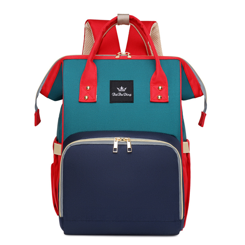 New Mummy Backpack Large Capacity Contrast Color Harajuku Style Backpack Casual Travel Single Shoulder Portable Crossbody Bag - Image 12