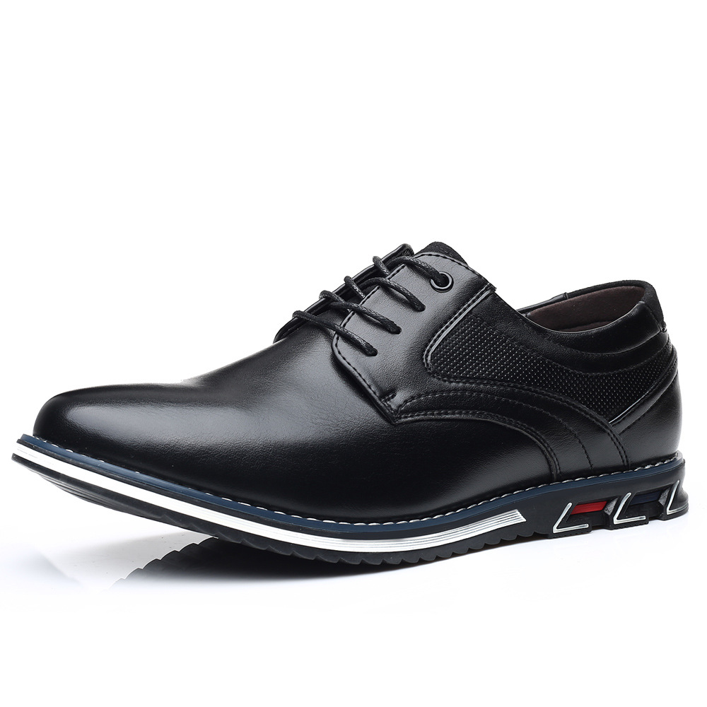 Autumn men's shoes 2023 new trendy business formal shoes British style men's casual leather shoes large size shoes 48 - Image 5