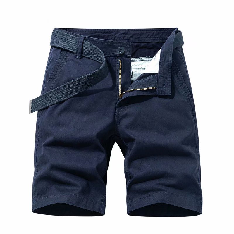 Wholesale summer trend men's five-point pants men's workwear casual shorts color washed beach pants 5 - Image 9