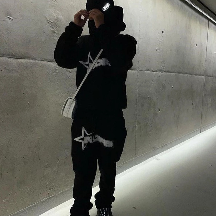 Cross-border nofs sweatshirt suit thread bottom hem men's and women's casual street casual clothing jacket - Image 2