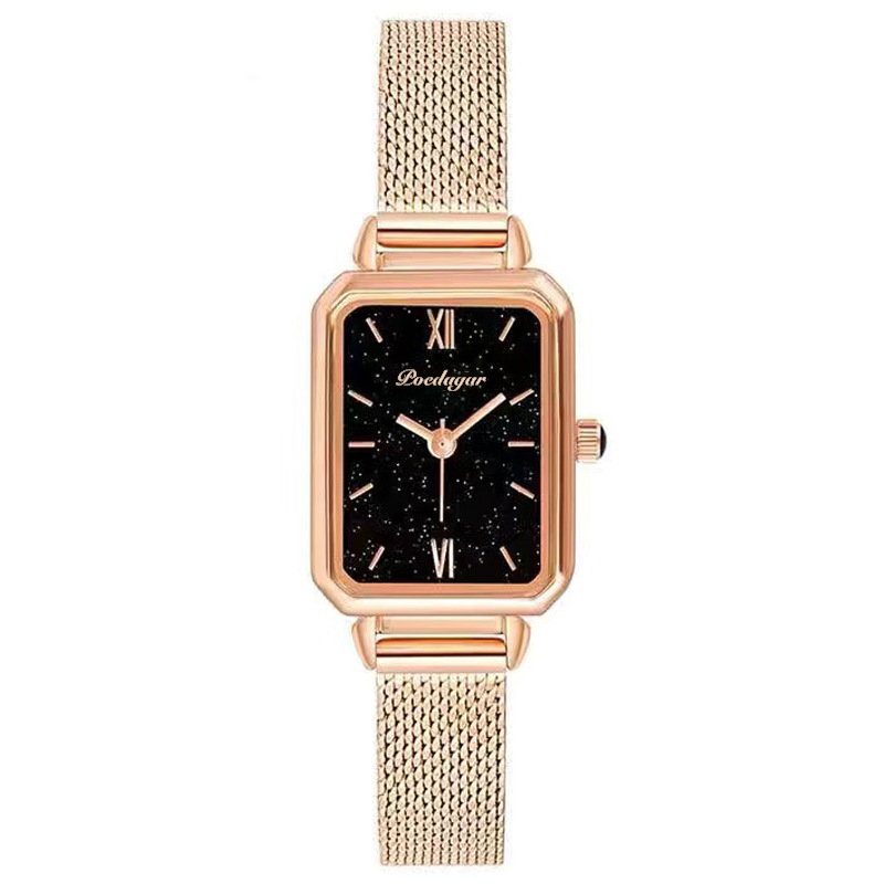 Small green watch vibrato live explosion style Swiss brand square ladies watch student Korean version of quartz watch one piece on behalf of - Image 12