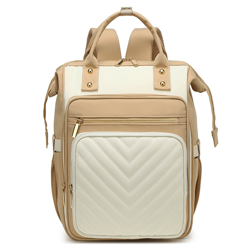 Mommy bag European and American style high quality Oxford cloth portable mother and baby bag outdoor travel multi-pocket large size mommy bag - Image 5