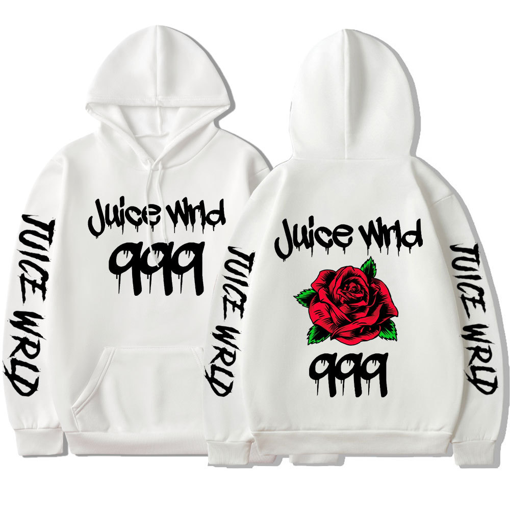 Cross-border source of supply AliExpress best selling dark style rose European size street trend hoodie sweatshirt for men - Image 5