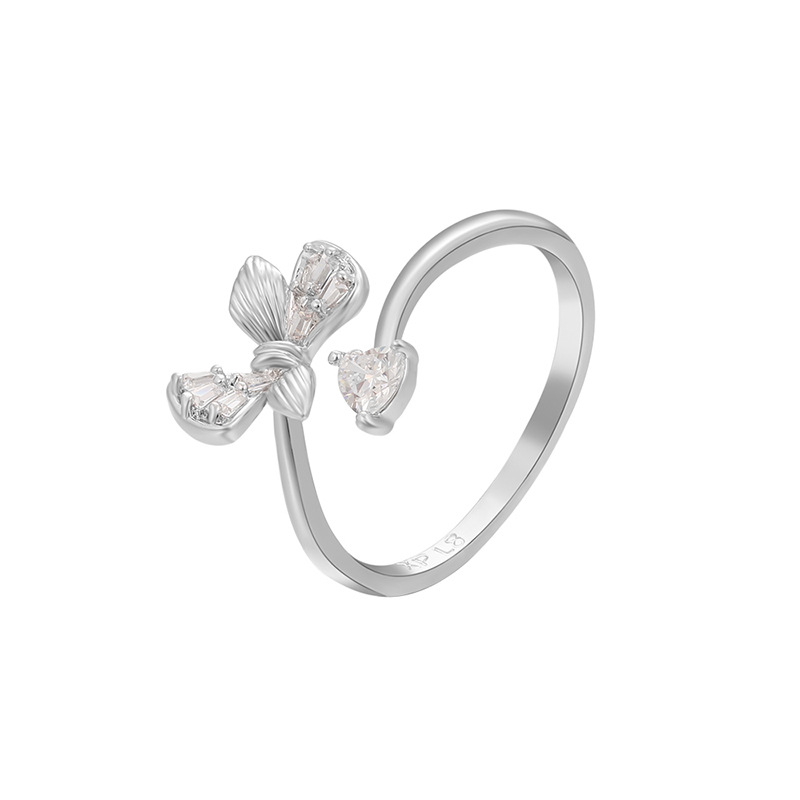 Xuping elegant and simple open butterfly ring, sweet and stylish Japanese and Korean style best friend ring, copper alloy jewelry wholesale. - Image 6