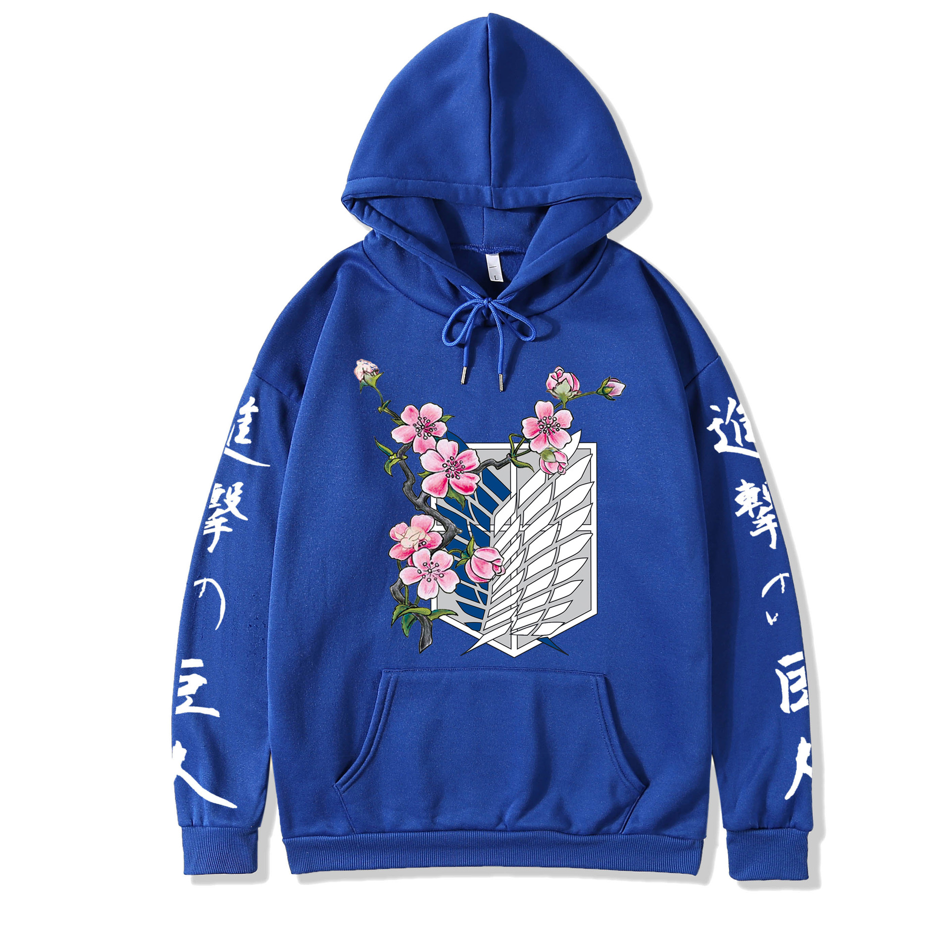 2021 couples wear autumn and winter new popular anime attack giant series illustration loose casual hooded sweater women - Image 23