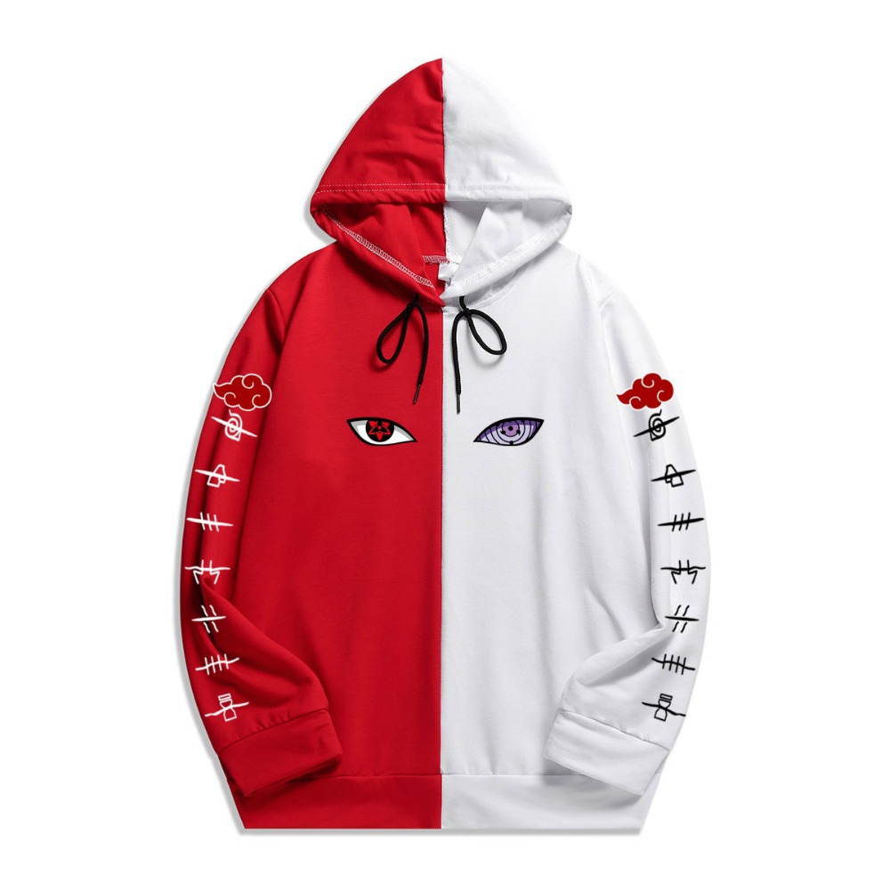 Cross-border spring and autumn tide brand Naruto thin section Naruto Xiao organization sweater loose men's and women's splicing hooded jacket - Image 15