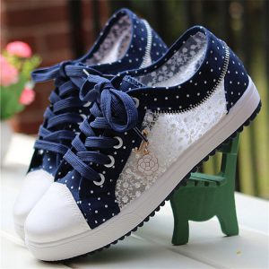 Girls' Breathable Canvas Sneakers