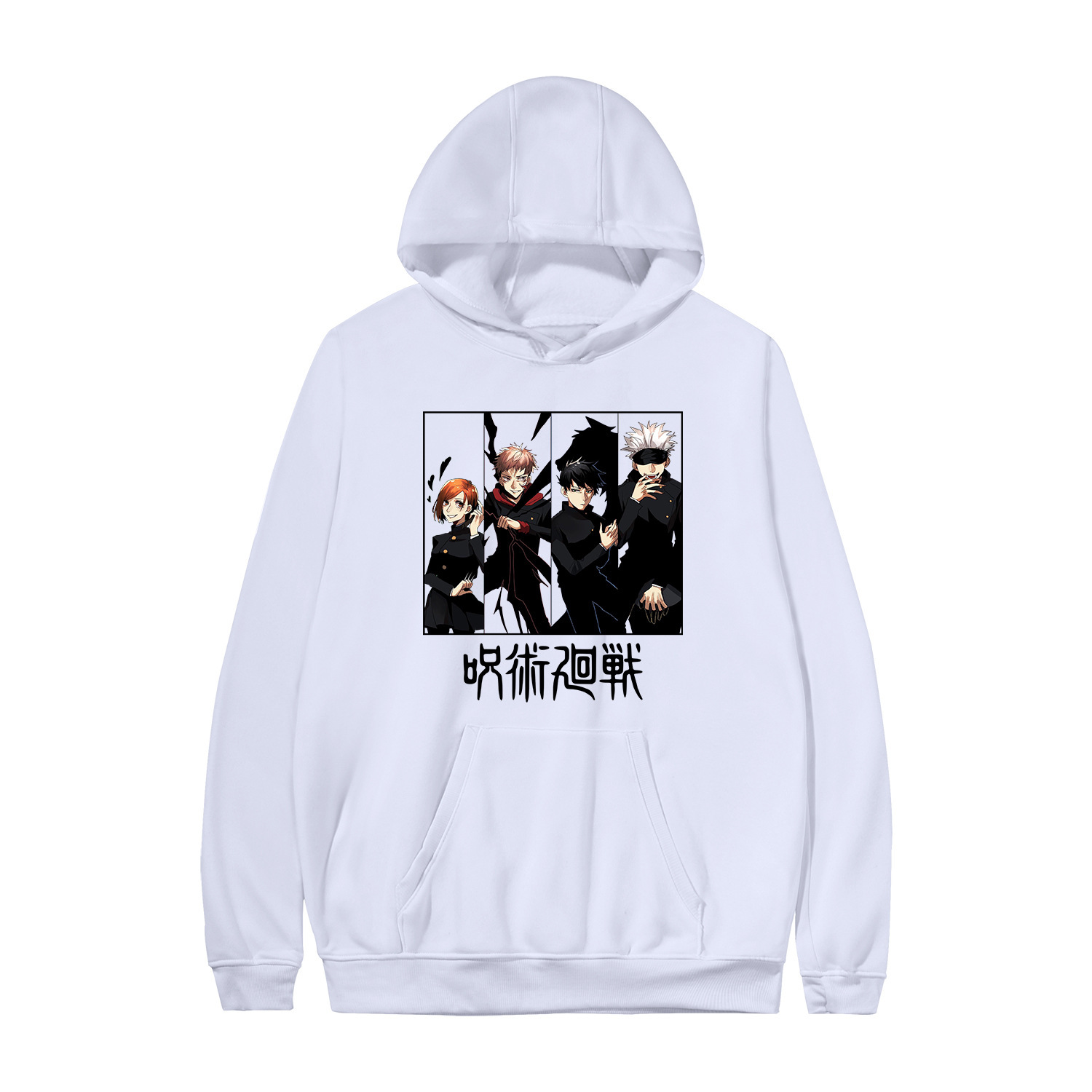 Manufacturers spot anime around long-sleeved couples casual pullover sweater women's hooded hooded sweater - Image 20