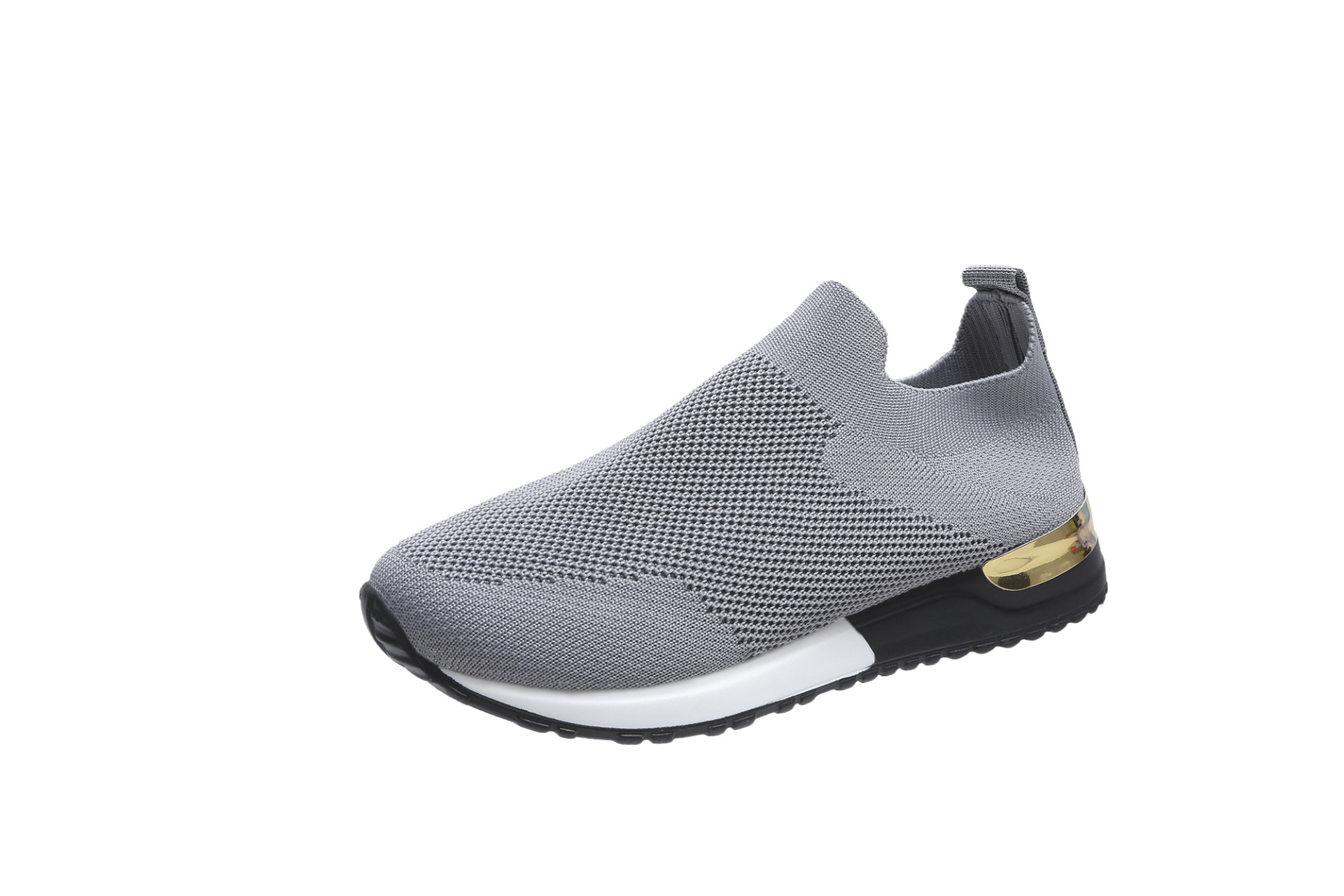 2022 Spring New Large Size Foreign Trade Women's Shoes Casual Sports Style Color Matching Sequins Lightweight Breathable Slip-on Shoes for Women - Image 9