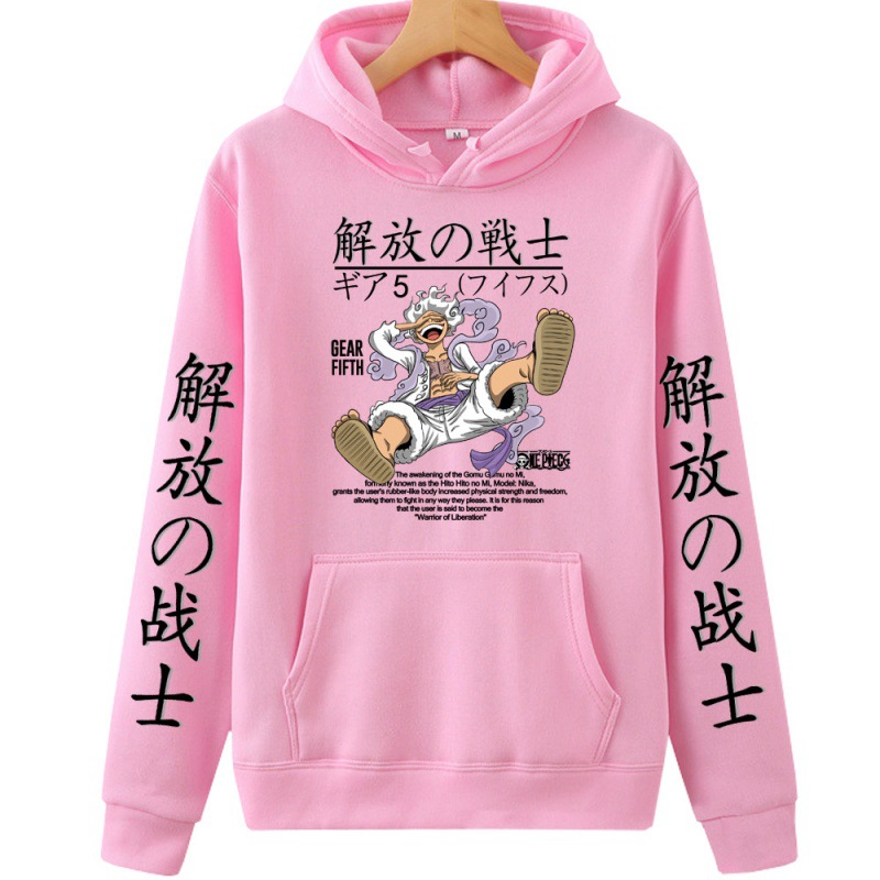 One Piece Fifth Gear Luffy peripheral printed sweatshirts for men and women spring and autumn tops long-sleeved hoodies anime - Image 6