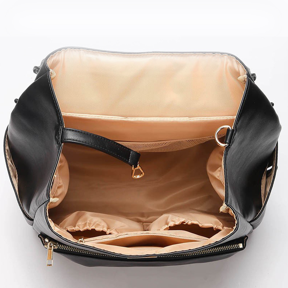 Factory direct supply of new style mommy bag backpack with lock European and American fashion mother and baby bag direct supply wholesale mother and baby mummy backpack - Image 7