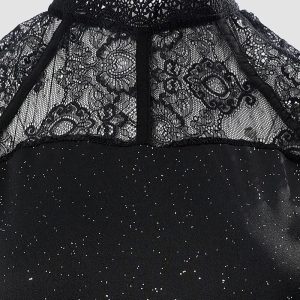 ZC-8464 new cross-border women's European and American sexy mesh hollow sleeveless hip-covering waist sexy dress