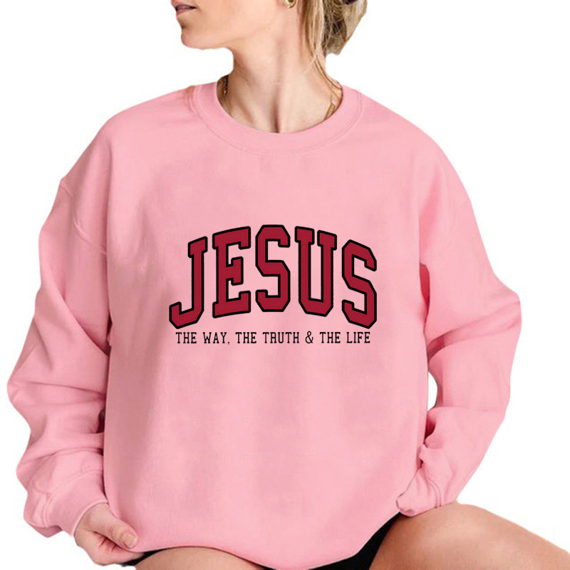 European and American cross-border AliExpress autumn new letter pattern printed sweatshirt fashionable Chinese cotton composite sweatshirt for women - Image 3