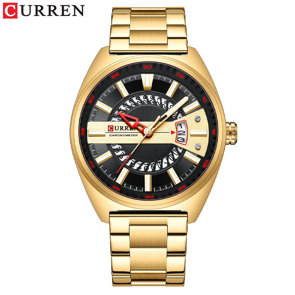 Curren/Karuien 8403 men's watch calendar steel belt quartz watch business casual men's watch - Image 8