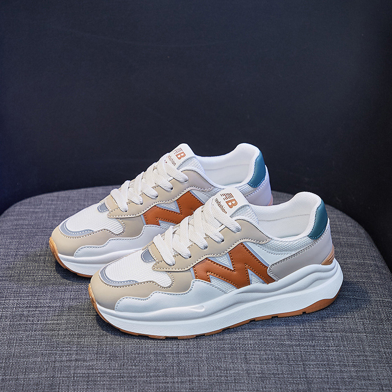 Korean version of dad https://detail.1688.com/offer/742973245799.html for women 2023 autumn new breathable student sports shoes for women thick sole heightening women's casual trendy shoes - Image 6