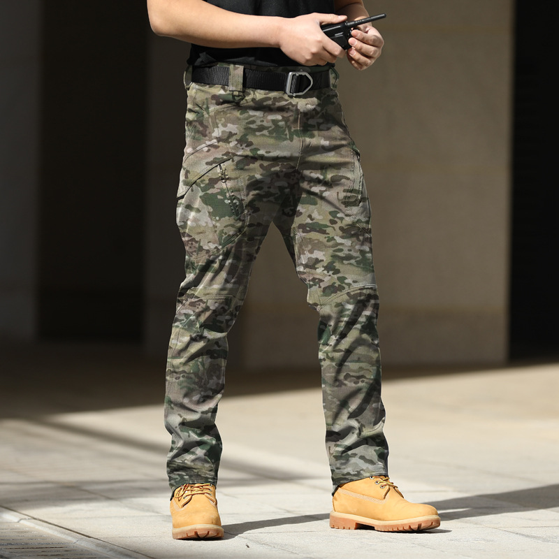 IX7 Tactical Pants Special Forces Training Pants Spring and Autumn Outdoor Elastic Work Pants Loose Soft Shell Charge Pants Waterproof IX9 - Image 5